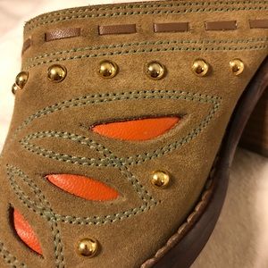 UNIQUE Cole Haan mules...funky cute!